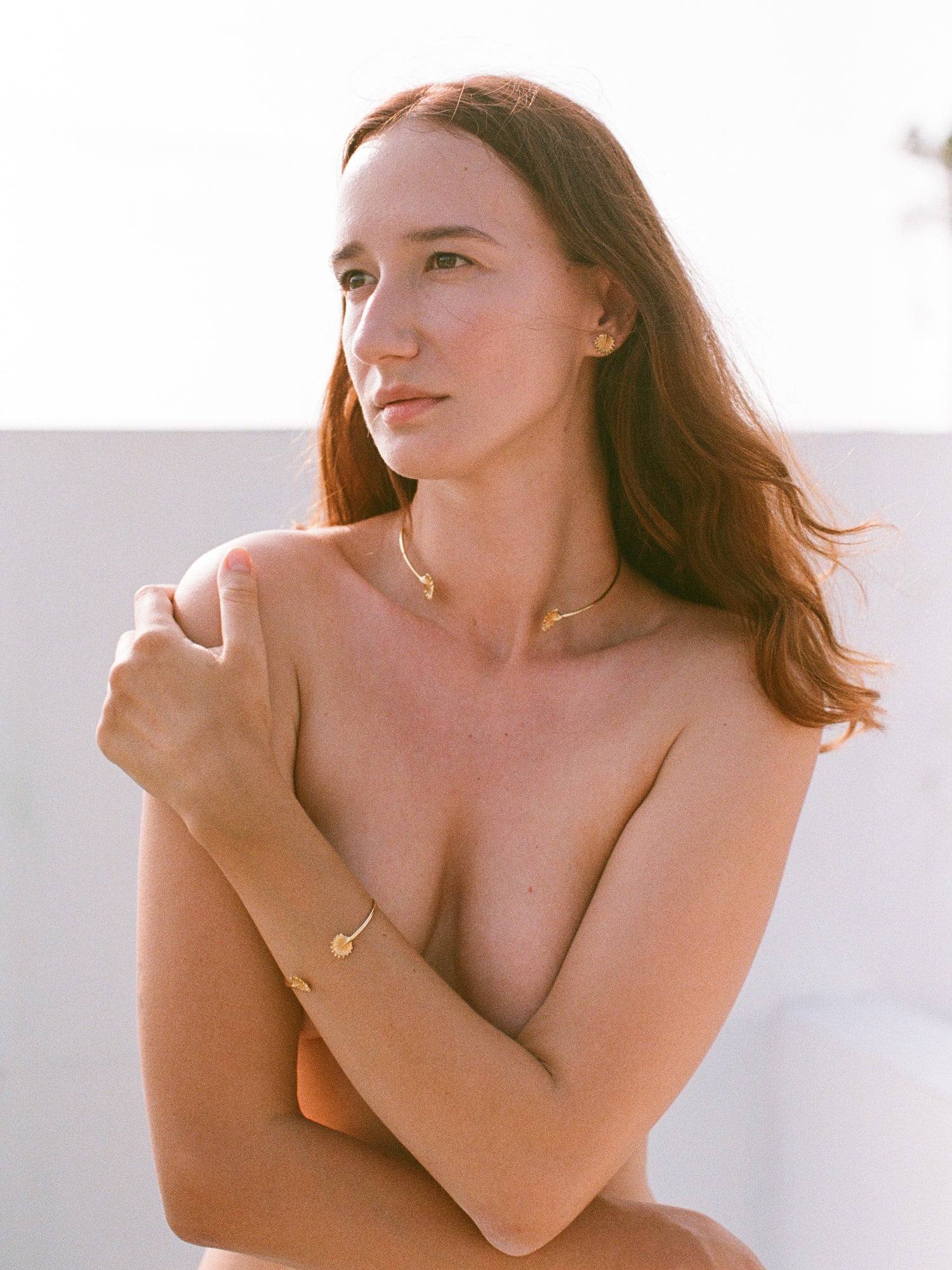 gold plated cuff choker, slow fashion brand, handcrafted jewellery in Bali