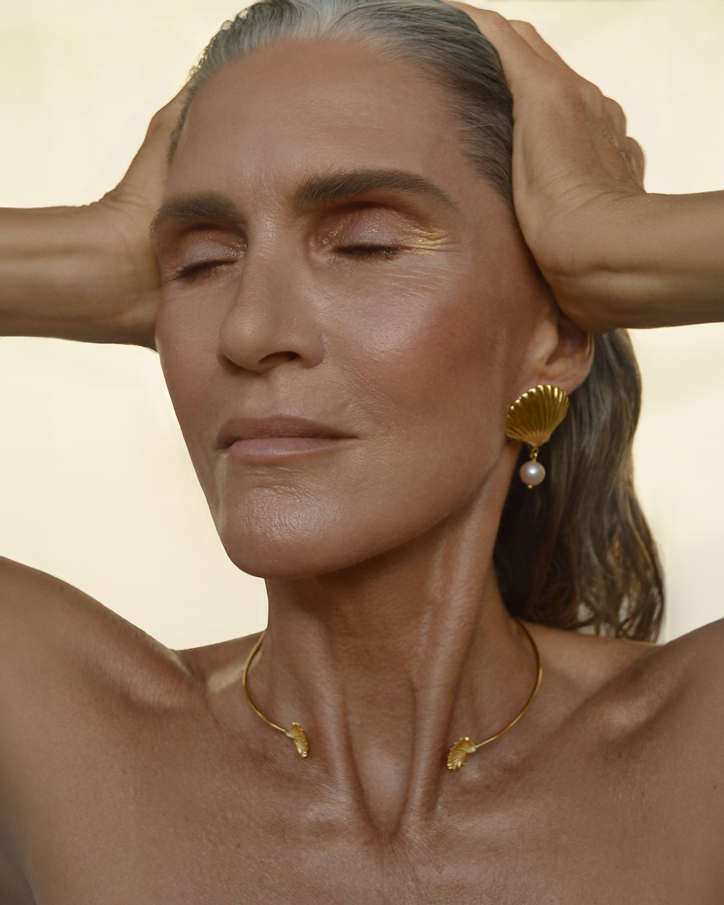 gold plated cuff choker, slow fashion brand, handcrafted jewellery in Bali