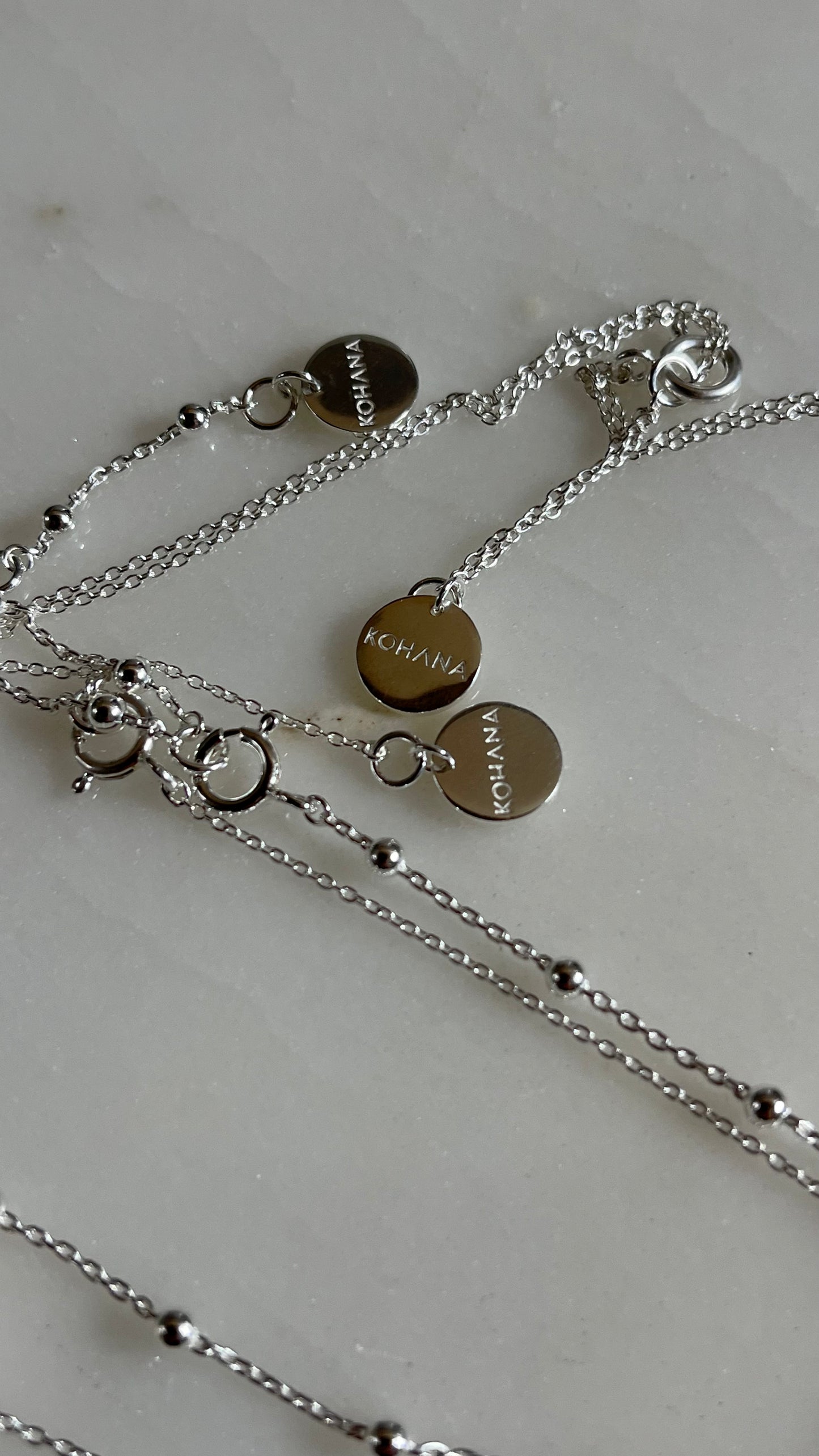 minimalistic necklace, 925 silver, handcrafted in Bali