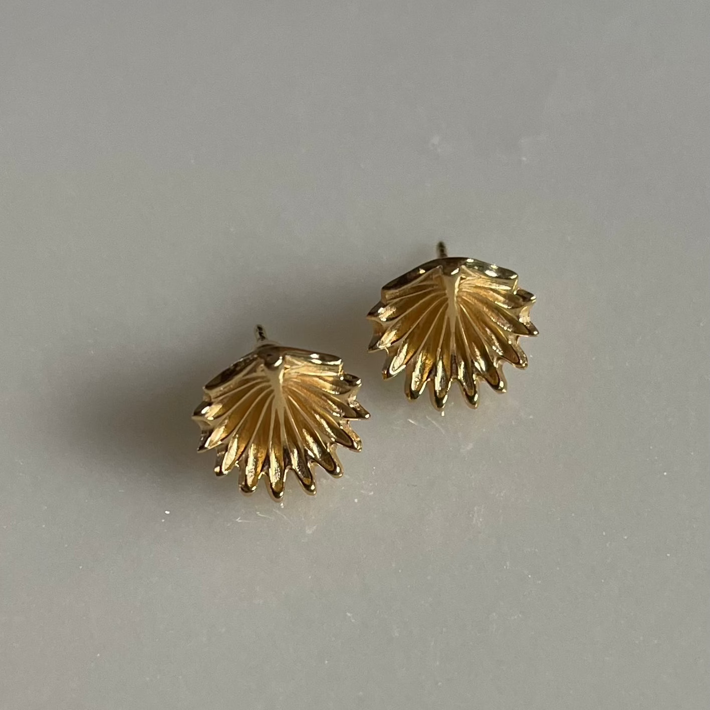 studs earrings, gold plated silver, slow fashion brand, handcrafted in Bali