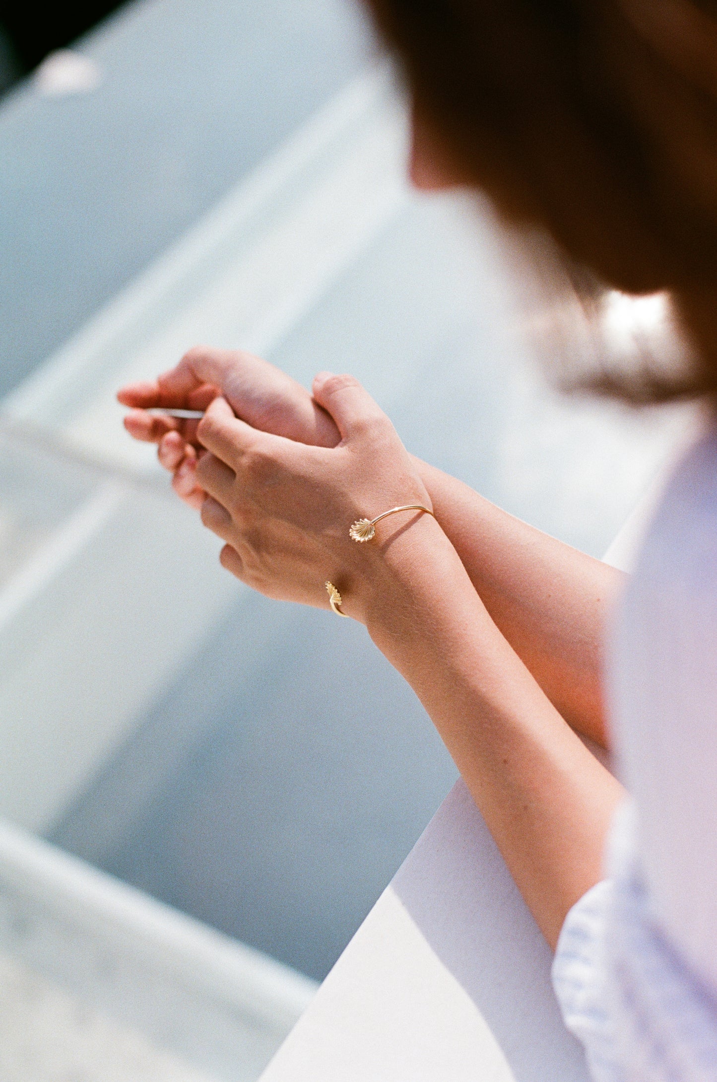 gold plated silver cuff bracelet, sine jewellery, jewellery gift ideas