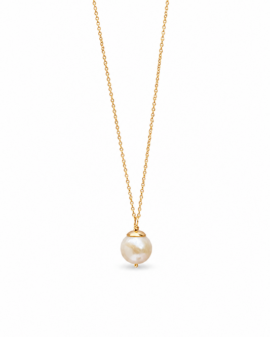 handcrafted pearl necklace