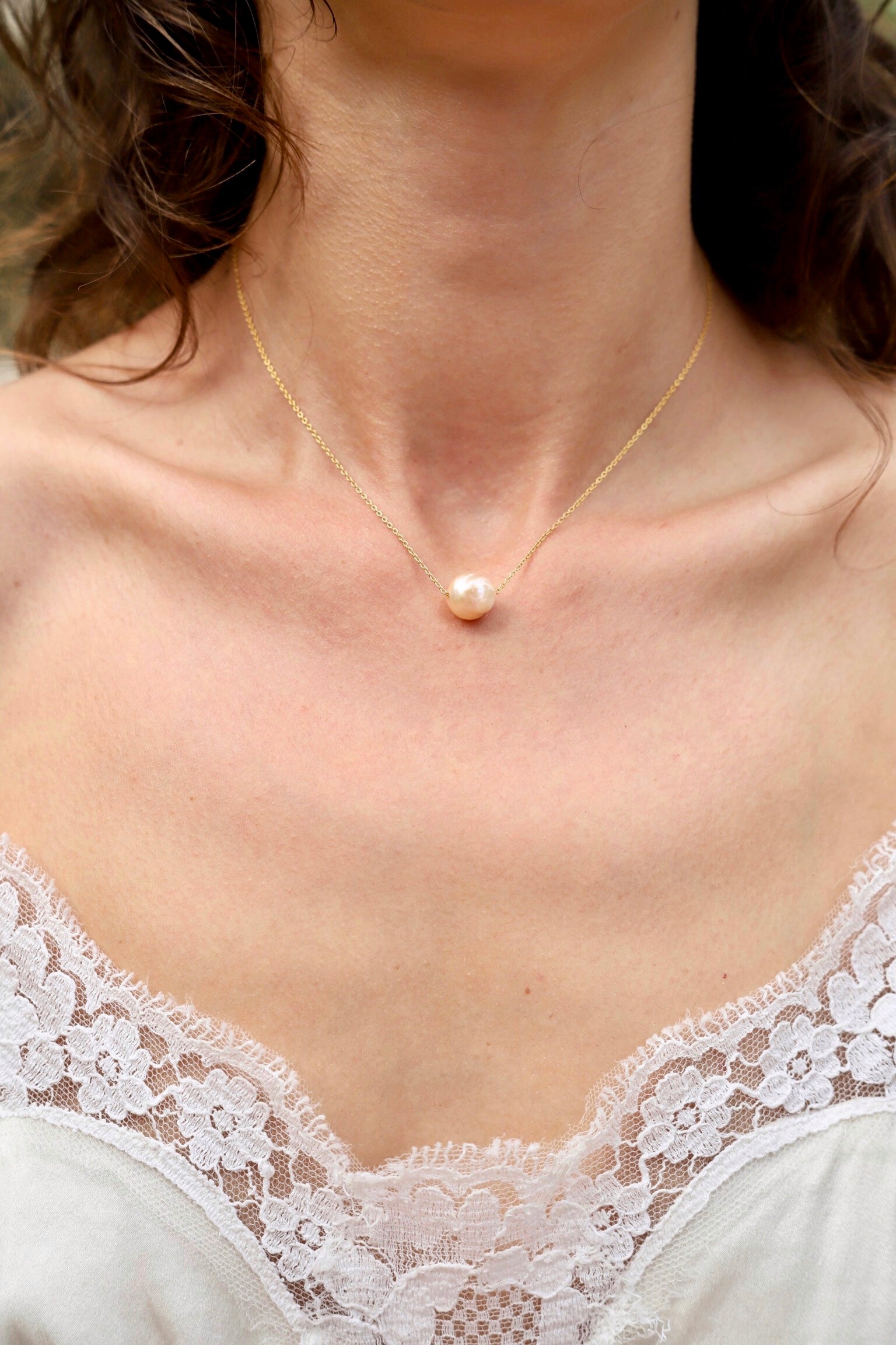 necklace with pearl