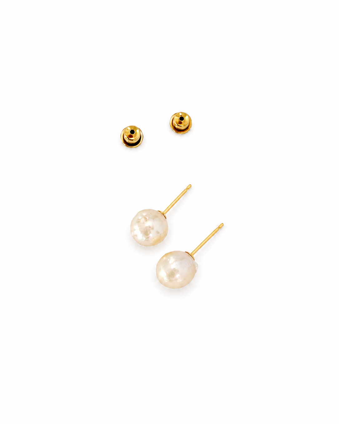 pink pearl studs